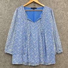 Blusa Tommy Hilfiger Feminina Grande Azul Floral Forrada Manga Longa Top 14909 comprar usado Blusa Tommy Hilfiger Feminina Grande Azul Floral Forrada Manga Longa Top 14909 comprar usado  Enviando para Brazil