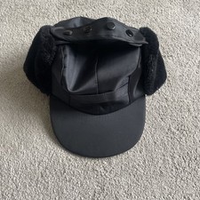 Black trapper hat for sale  HALIFAX