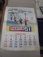 Calendrier publicitaire bistro d'occasion  Beaulieu-sur-Loire