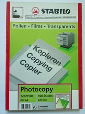 Stabilo photocopy kopierfolien gebraucht kaufen  Gelsenkirchen