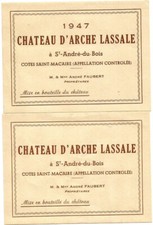 étiquettes chateau arche d'occasion  Villenave-d'Ornon