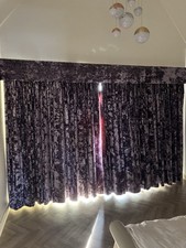 Crushed velvet curtains for sale  BURTON-ON-TRENT