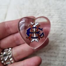 Coeur cristal monogramme d'occasion  Nantes-