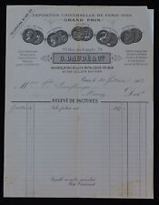 Billhead facture paris d'occasion  Nantes-