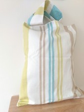 Striped shopper bag for sale  CREWE