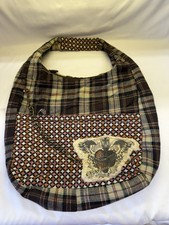 Bolsa Hobo Xadrez Hurley Patch Work com Alça de Ombro - Usado comprar usado  Enviando para Brazil