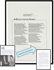 Broadside A Reflection on Auden 1973 Signed by Britiah Poet ulian Symons w/photo comprar usado  Enviando para Brazil