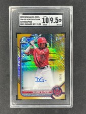 2022 Bowman Chrome Denzer Guzman 1º Auto Gold Shimmer /50 SGC 9.5 LA Angels comprar usado  Enviando para Brazil