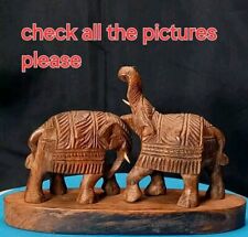 Carved wood elephant for sale  LONDON