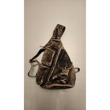 Mochila Wrangler masculina de couro estilingue motocicleta bolsa tiracolo vintage comprar usado  Enviando para Brazil