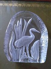 Moulded glass stork for sale  BLACKPOOL