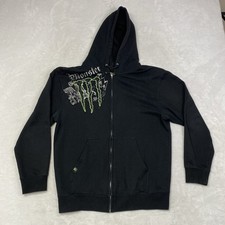 Moletom com capuz Monster Energy com zíper preto M zíper completo logotipo gráfico estilo Y2K comprar usado  Enviando para Brazil