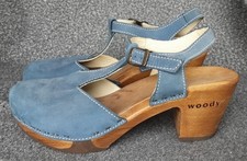 Woody holzschuh blaue gebraucht kaufen  Düsseldorf