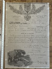 1918 ww1 citation d'occasion  France