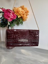 Clutch bordeaux kroko gebraucht kaufen  Laatzen