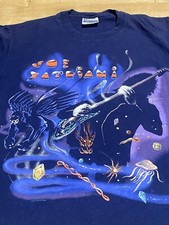Camiseta Vintage 1990 Joe Satriani Blue Dreaming In a Blue World CONCERT TOUR L comprar usado  Enviando para Brazil