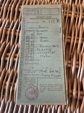 Log book triumph for sale  ANDOVER
