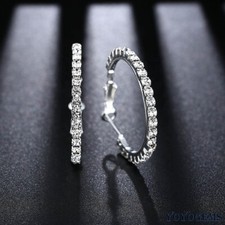 Moissanite hoop earrings for sale  Jamaica