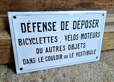 Plaque émaillée utilité d'occasion  Laudun-l'Ardoise