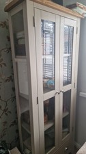 Grey glass bookcase for sale Grey glass bookcase for sale  BOLTON