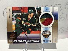 Matt Boldy 2024 UD SP Jogo Usado Global Series Tecidos 3 Cores Patch /35 #GSF-MB comprar usado  Enviando para Brazil