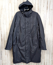 Casaco de chuva LL Bean masculino L preto forrado trincheira longo impermeável nylon com capuz comprar usado  Enviando para Brazil