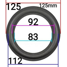 Sospensione woofer 125mm usato  Mazzarrone