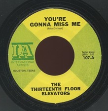 Usado, HEAR- Rare Garage 45- The 13th Floor Elevators - You're Gonna Miss Me - IA # 107 comprar usado  Enviando para Brazil
