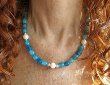 Collana donna pietre usato  Italia
