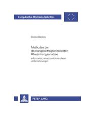 Methoden deckungsbeitragsorien gebraucht kaufen  Trebbin