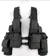 Colete de assalto MFH sul-africano patrulha combate militar tático airsoft preto comprar usado  Enviando para Brazil