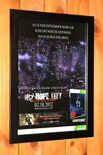 Resident Evil 6 Capcom PS3 PS4 Xbox One Werbeblatt Gerahmt Poster Ad Page Framed, usado comprar usado  Enviando para Brazil