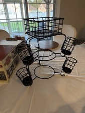 Conjunto de buffet de ferro forjado Stack & Serve durável 7 peças, preto comprar usado  Enviando para Brazil