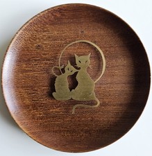 Wandteller holz katzenmotiv gebraucht kaufen  Pulsnitz