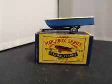 W404-MATCHBOX LESNEY No48A METEOR BARCO ESPORTIVO E REBOQUE COM CAIXA.SPW comprar usado  Enviando para Brazil
