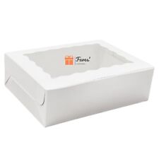 Usado, Caixas de biscoitos para janela 8x6x2,5 polegadas torta brownie branca caixa de presente casamento Natal comprar usado  Enviando para Brazil