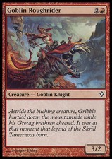 Mtg goblin roughrider usato  Bari