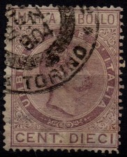 Italia regno 1885 usato  Firenze
