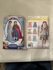 Vestidos Branca de Neve Padrão Simplicidade 1233 Disney Frozen Anna Elsa e 2377 Tamanho 3-8 comprar usado  Enviando para Brazil