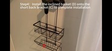 Black shower caddy for sale  BEWDLEY