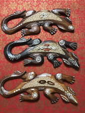 Holz gecko bemalungen gebraucht kaufen  Hadamar