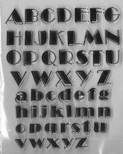 Alphabet clear stamp for sale  IPSWICH