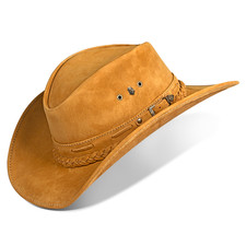 Chapeau cowboy cuir d'occasion  Expédié en France