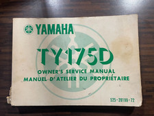 Yamaha ty175d owner for sale  TONBRIDGE