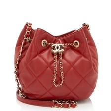 Chanel lambskin drawstring for sale  USA