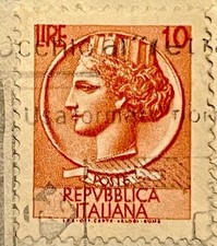 Francobollo italia turrita usato  Valfloriana