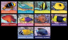 Ilhas Marshall 2022 - Peixe - Conjunto de 10 Definição. Selos - Scott #1364-73 - MNH comprar usado  Enviando para Brazil