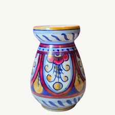 Usado, Vaso italiano vintage pintado à mão vaso de flores cerâmica arte feita na Itália colorido comprar usado  Enviando para Brazil