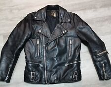 Vintage black leather for sale  CHATHAM