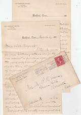 Capa e carta 1901 - The American School, At Harford, For The Deaf - Harford CT comprar usado  Enviando para Brazil